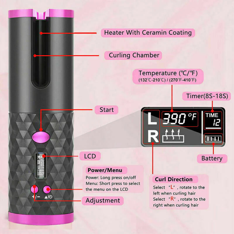 Wireless Hair Curler