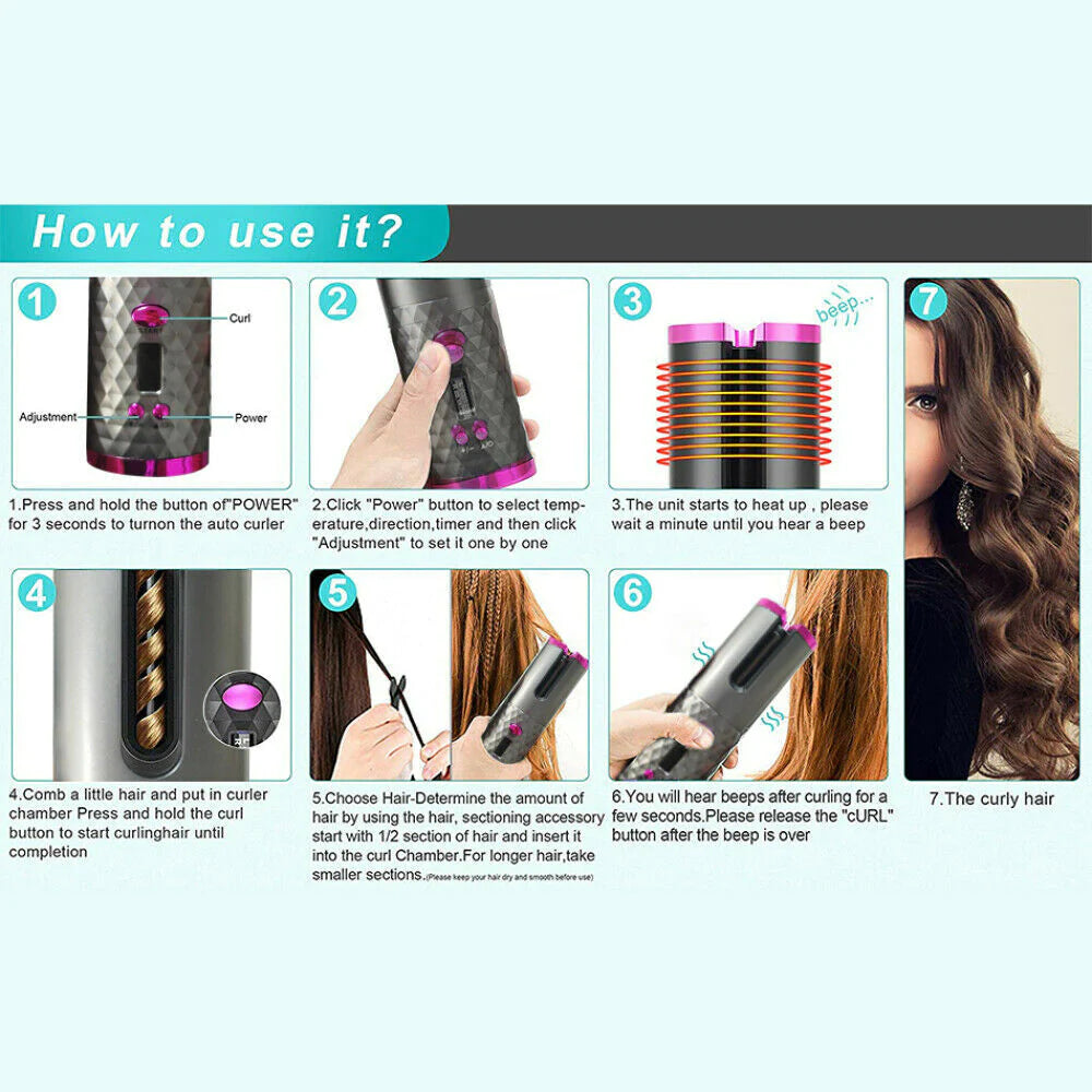 Wireless Hair Curler