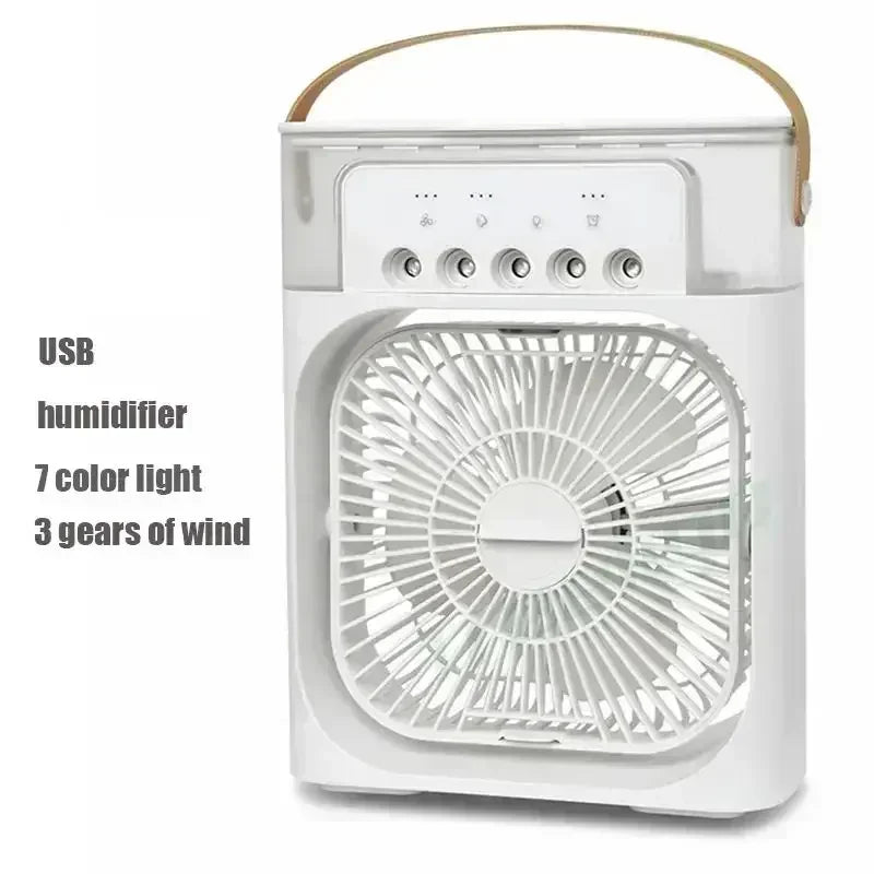 Stay Cool This Summer with the Portable 3-in-1 Air Cooler: Fan, Humidifier & Night Light!