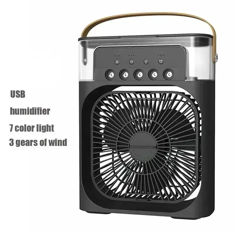 Stay Cool This Summer with the Portable 3-in-1 Air Cooler: Fan, Humidifier & Night Light!